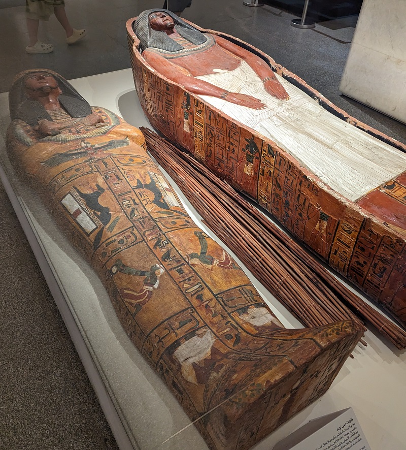 Sarcophagus at the National Museum of Egyptian Civilisation