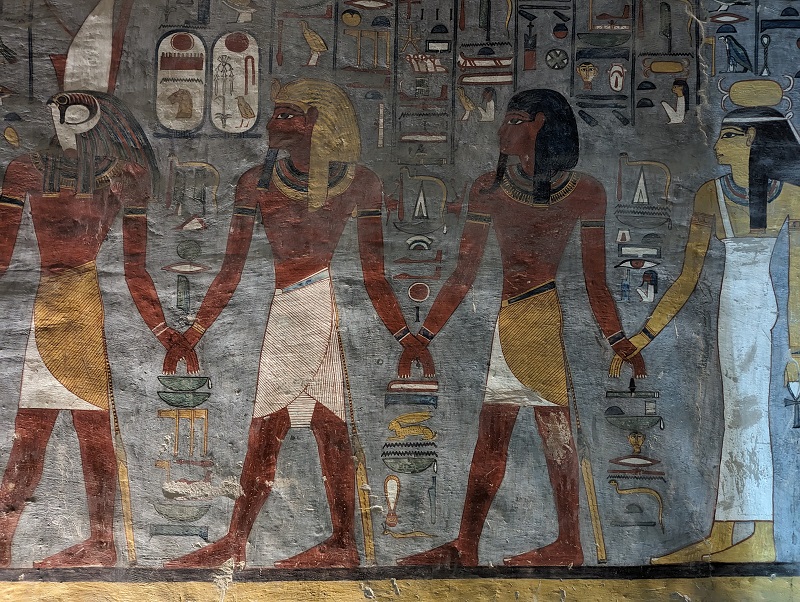 Tomb reliefs in the Valley of the Kings